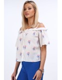 Bluza crem cu umerii goi MP28341 - Magazin online - Boutique